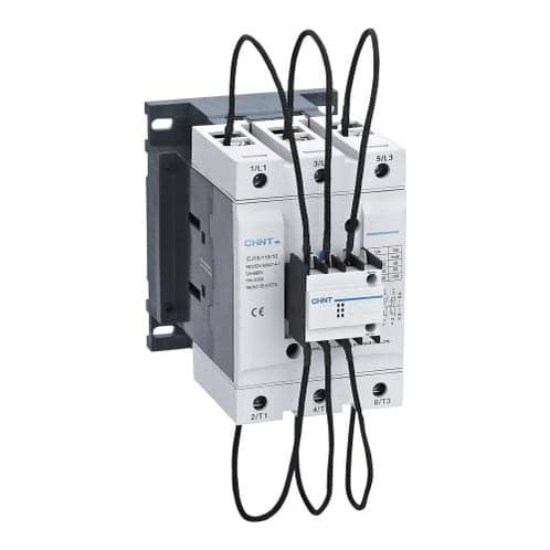 Contactor para condensador CHINT CJ19-115/10 · 60kvar, /380V 1NA, 220VAC, 50/60Hz 3 polos 115