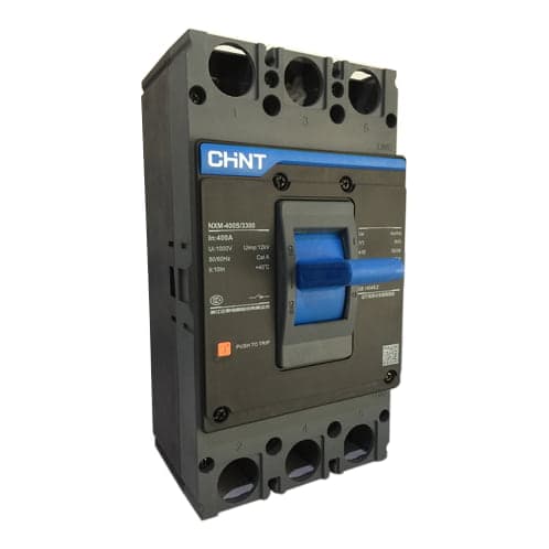 Imagen referencial de la serie: Interruptor de caja moldeada CHINT NXM-400S/3300 · 3P 400A negro (NXM-400S/3300-400A)