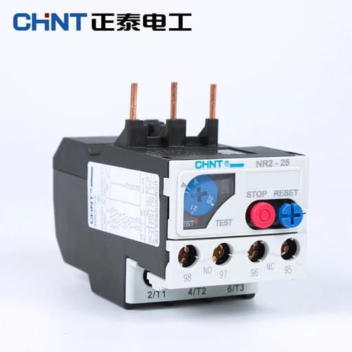 Relé térmico CHINT NR2-25 0.4-0.63A · 0.40-0.63A 1NA+1NC para contactor Nc1 (NR2-25-0.4-0.63A)