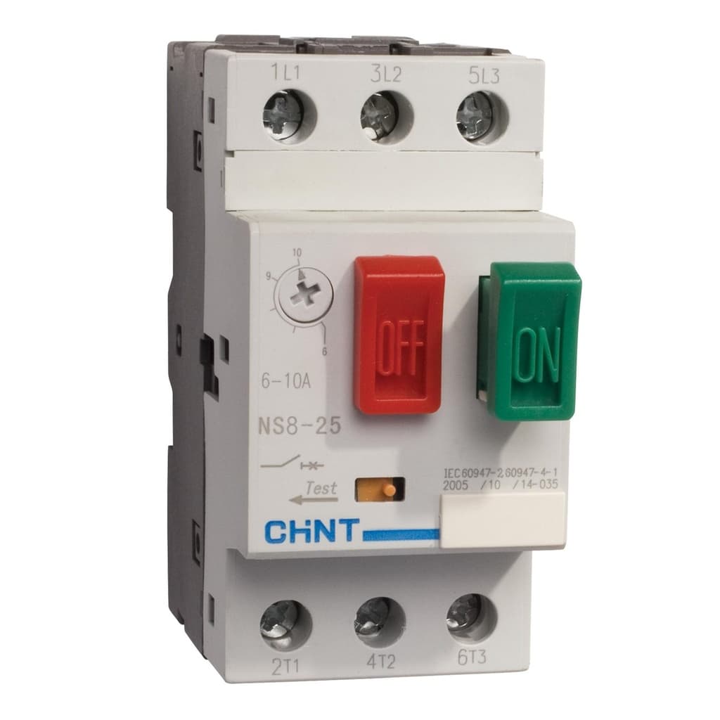Guardamotor CHINT NS2-25 · regulable 6–10A (NS2-25-10A)