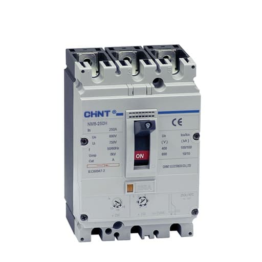 Interruptor de caja moldeada CHINT NM8N-250S/250/3 · 3P regulable 250A 50kA 415VAC
