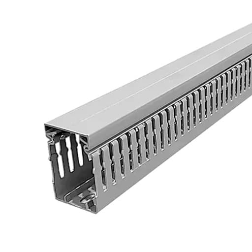 Canaleta ranurada CHS PXC-8040 · 80Hx40Ax2000L MM color gris