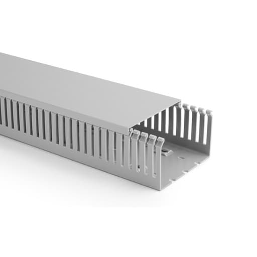 Canaleta ranurada CHS PXC-80100 · 80Hx100Ax2000L MM color gris