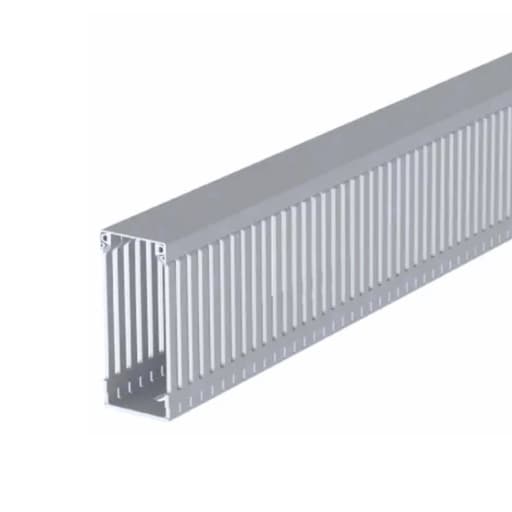 Imagen referencial de la serie: Canaleta ranurada CHS PXC-10060 · 100Hx60Ax2000L MM color gris