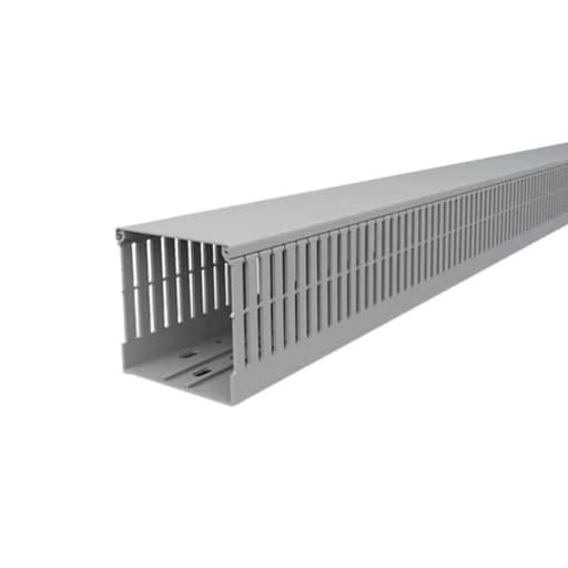 Canaleta ranurada CHS PXC-8060 · 80Hx60Ax2000L MM color gris