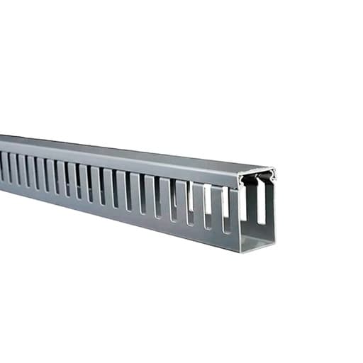 Imagen referencial de la serie: Canaleta ranurada CHS PXC-4060 · 40Hx60Ax2000L MM color gris