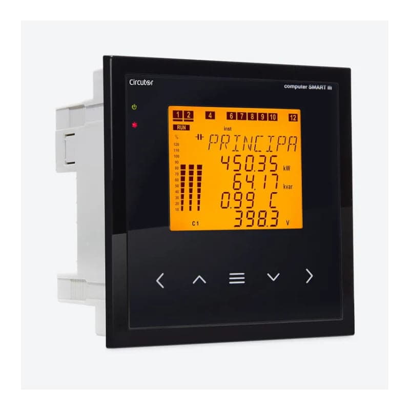 Regulador de factor de potencia computer smart III CIRCUTOR R13851 · 6 pasos