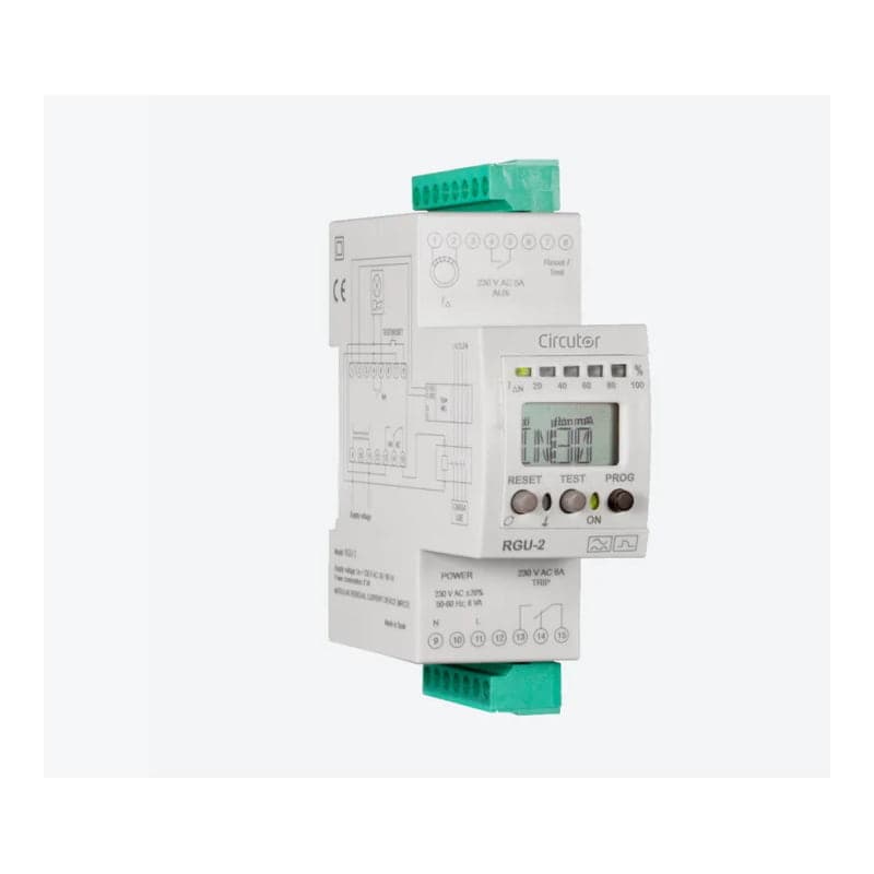 Relé de protección diferencial CIRCUTOR P11A61 · RGU2, tipo A