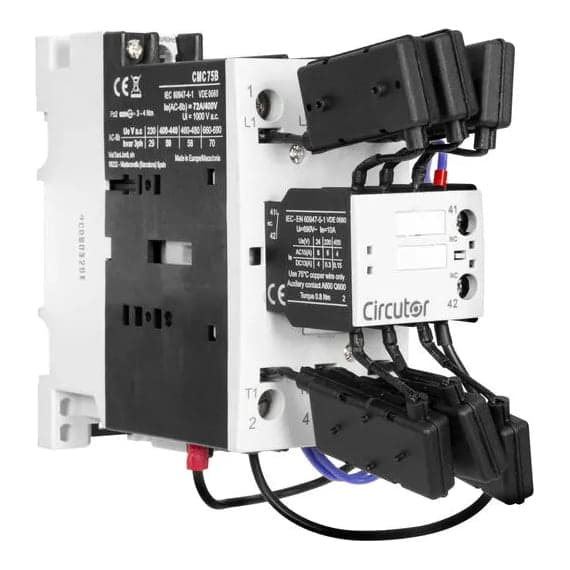 Contactor para condensador cmc CIRCUTOR R281A9 · 75 B, 50kvar en 440VAC, bobina 220VAC