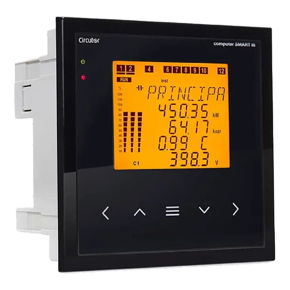 Regulador de factor de potencia computer smart III CIRCUTOR R13862 · 12 pasos