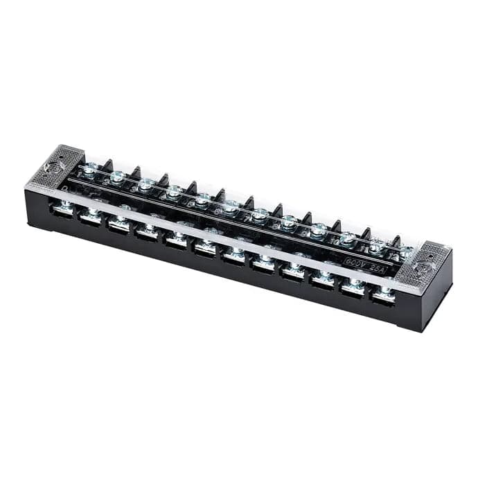 Bornera de baquelita CNC TB-2512 · 25A 12 polos