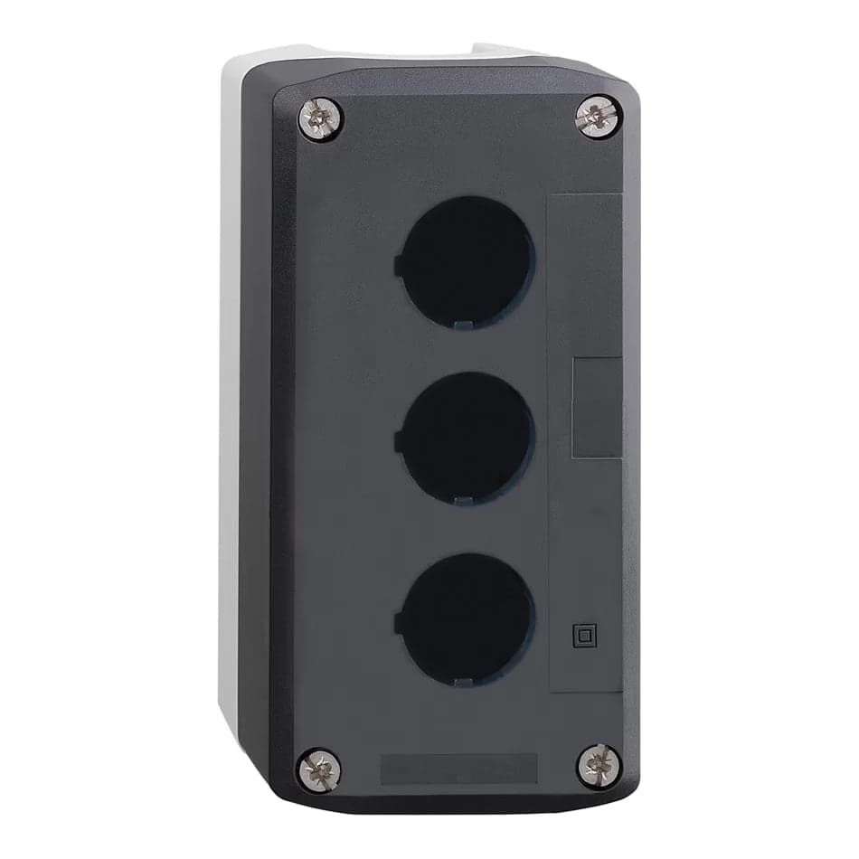 Caja para pulsadores CNC LAY4-D03 · 3 huecos gris