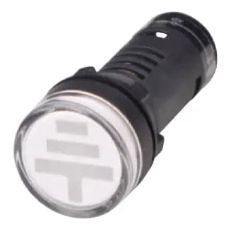 Imagen referencial de la serie: Piloto LED CNC AD22-22DS · 22mm 24V AC/DC (rojo, verde, azul o amarillo) (AD22-22DS-24VACDC)