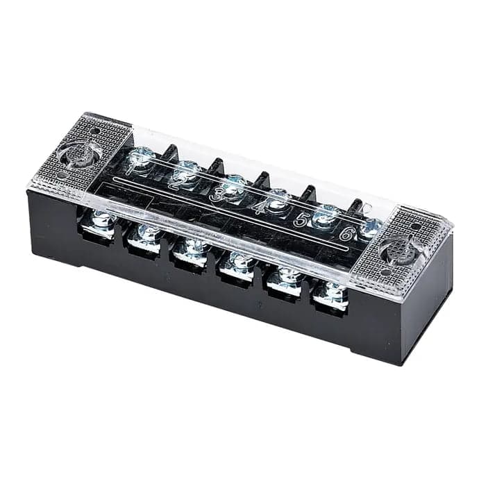 Bornera de baquelita CNC TB-1506 · 15A 6 polos