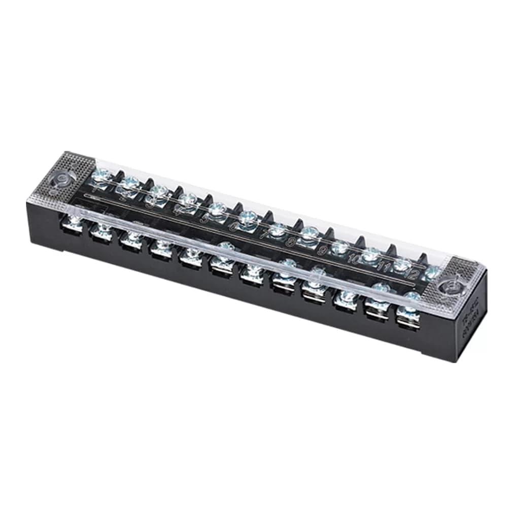 Imagen referencial de la serie: Bornera de baquelita CNC TB-4512 · 45A 12 polos
