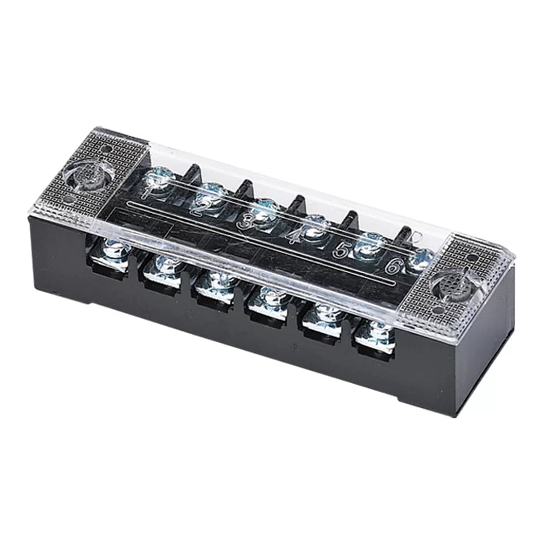 Imagen referencial de la serie: Bornera de baquelita CNC TB-4506 · 45A 6 polos