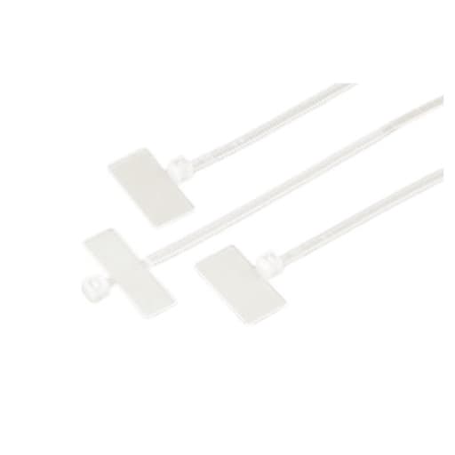 Cintillo marcador CNHOWDER 200MKT · 200x3.6mm blanco (bolsa x100)