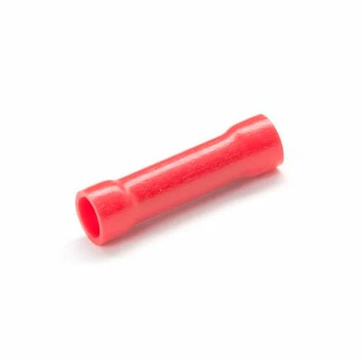 Terminal empalme aislado CNHOWDER BV1.25 · 22-16 AWG (0.5-1.5mm²) rojo (bolsa x100)