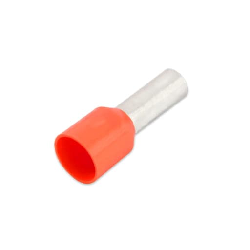 Terminal sobremoldeado simple CNHOWDER E1508 · 16 AWG (1.5mm²) rojo (bolsa x100)