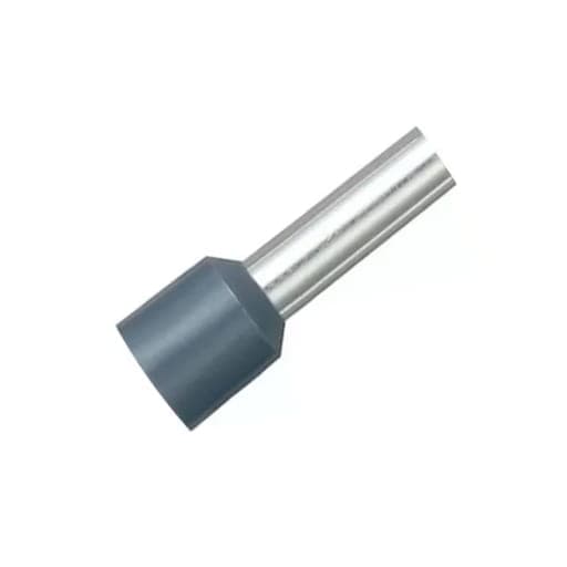 Terminal sobremoldeado simple CNHOWDER E4010 · 12 AWG (4mm²) gris (bolsa x100)