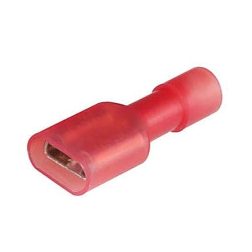 Terminal hembra nylon aislado CNHOWDER FDFN1.25-250 · 16-22 AWG rojo (bolsa x100)
