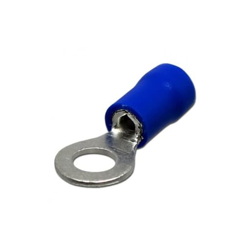 Imagen referencial de la serie: Terminal ojal aislado CNHOWDER RV2-3.5L · Ø 1/8" (3.5mm) - 16-14 AWG (1.5-2.5mm²) azul (bolsa x100)
