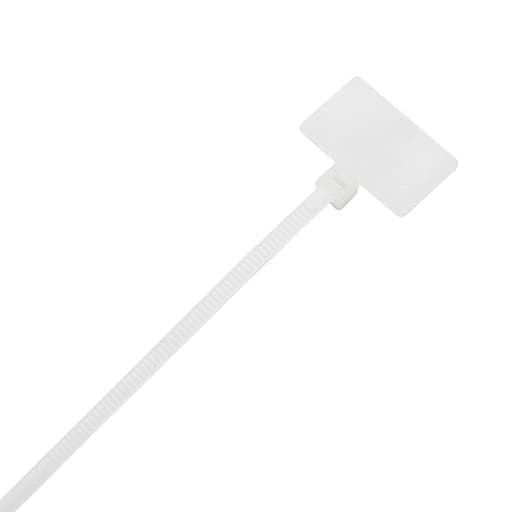 Imagen referencial de la serie: Cintillo marcador CNHOWDER 100MKT · 100x2.5mm blanco (bolsa x100)