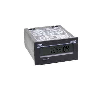 Contador de impulsos con horómetro COEL E-520/15 · 28x53mm 12/220VAC/CC 8 dígitos