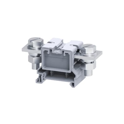Imagen referencial de la serie: Borne de potencia CONNECTWELL CBB95 · 95mm² para 1 conexión simple color gris