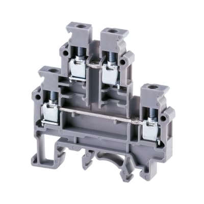 Borne de conexión CONNECTWELL · 4mm² para 1 conexión simple 2 pisos (CONNECTWELL-BORNE-CONEXION-4MM-1-2)