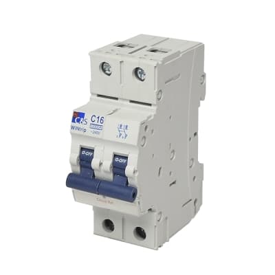 Interruptor termomagnético CONTROL SWITCHGEAR CSMB2C16 · 2x16A 10kA 240/415V tipo C DIN