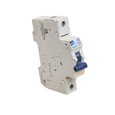 Interruptor termomagnético CONTROL SWITCHGEAR CSMB1C6 · 1x6A 10kA 240/415V tipo C DIN
