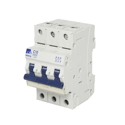 Interruptor termomagnético CONTROL SWITCHGEAR CSMB3C10 · 3x10A 10kA 240/415V tipo C DIN