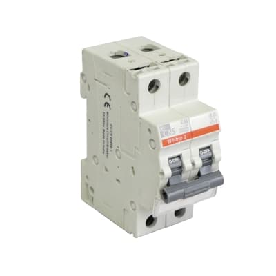 Interruptor termomagnético CONTROL SWITCHGEAR CSMBS2C50X · 2x50A 6kA 240/415V tipo C DIN