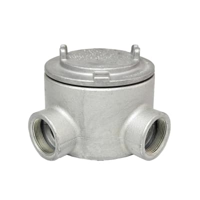 Caja de derivación redonda roscada CROUSE-HINDS GUAL59 · tipo L 1 1/2"