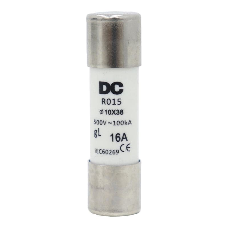 Fusible fotovoltaico DC SOLAR ENERGY · 16A 10x38 (DCSOLAR-FUSIBLE-16A-10X38)