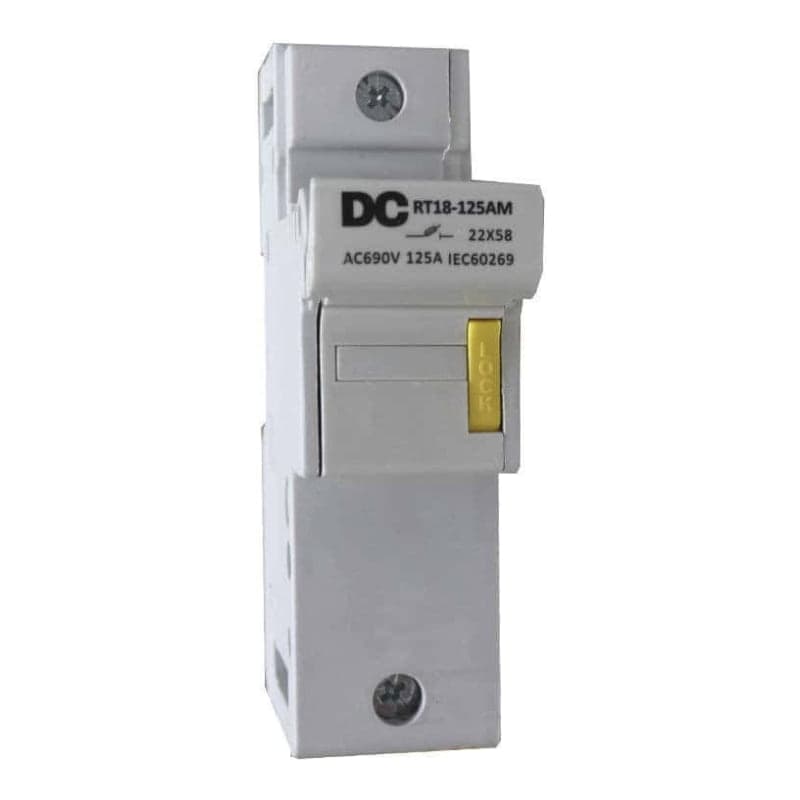 Portafusible fotovoltaico DC SOLAR ENERGY · 22x58 (DCSOLAR-PORTAFUSIBLE-22X58)