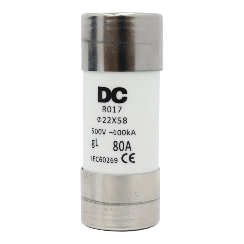 Fusible fotovoltaico DC SOLAR ENERGY · 80A 22x58 (DCSOLAR-FUSIBLE-80A-22X58)