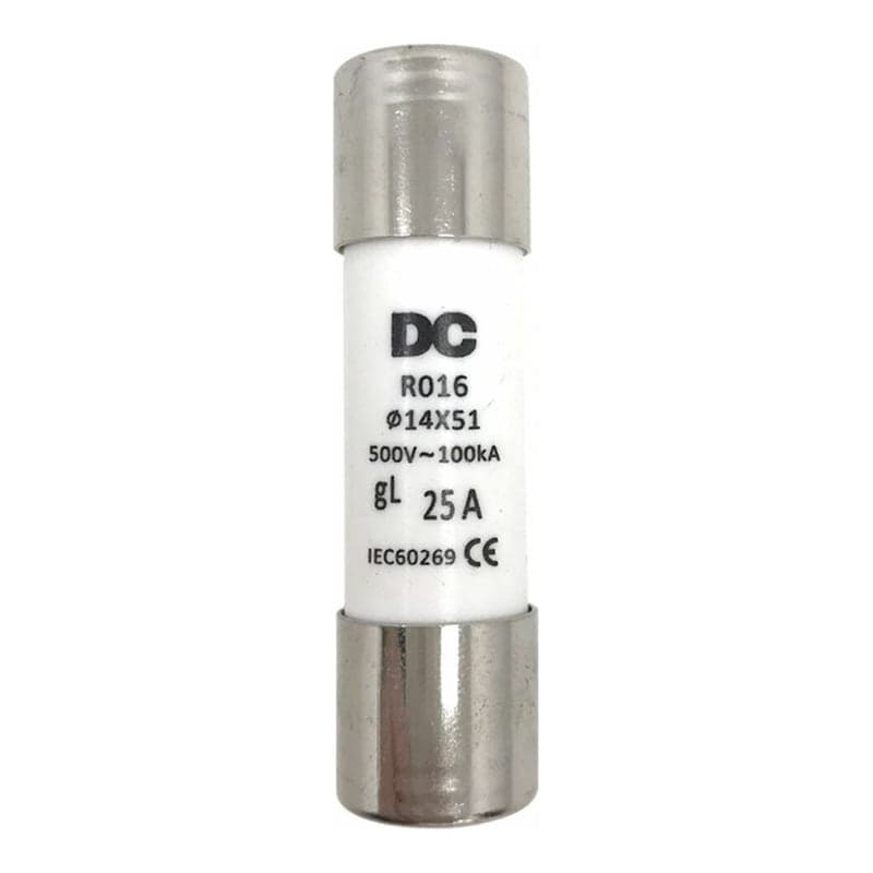 Fusible fotovoltaico DC SOLAR ENERGY · 25A 14x51 (DCSOLAR-FUSIBLE-25A-14X51)