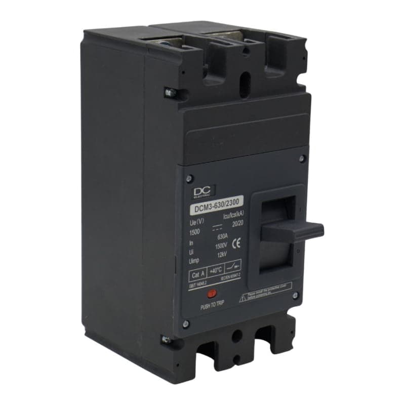 Interruptor termomagnético DC SOLAR ENERGY · 630A 1500VDC 3P (DCSOLAR-TERMOMAG-630A-1500VDC-3P)
