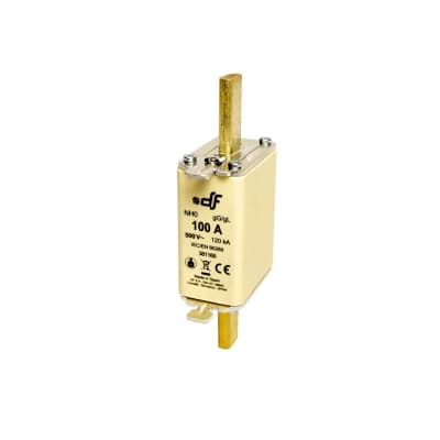 Fusible DF 381165 · NH-0 100Ax500VAC ICC:120kA con indicador falla gL-gG