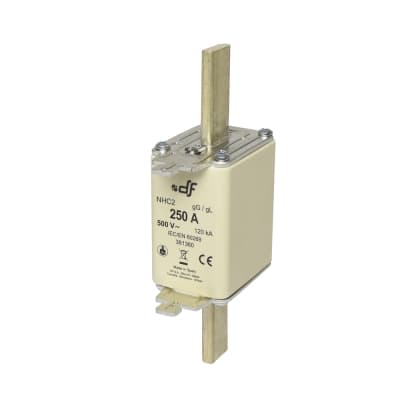 Fusible NH-II DF 381360 · 250Ax500VAC ICC:120kA con indicador falla gL-gG
