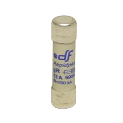 Fusible cartucho DF 492007 · 10x38mm ultra rápido 12A 600VAC 100kA gR