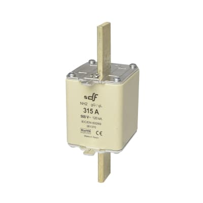 Fusible NH-II DF 381370 · 315Ax500VAC ICC:120kA con indicador falla gL-gG