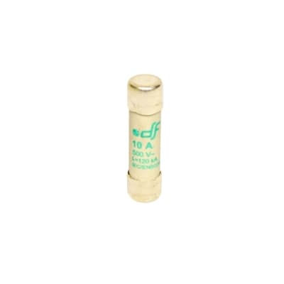 Fusible cartucho DF 440010 · 10x38mm sin indicador aM 10A 500VAC 120kA