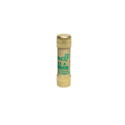 Fusible cartucho DF 440025 · 10x38mm sin indicador aM 25A 400VAC 120kA