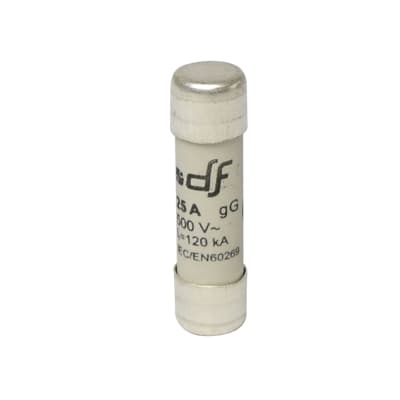 Fusible cartucho DF 420025 · 10x38mm sin indicador gL 25A 500VAC 120kA