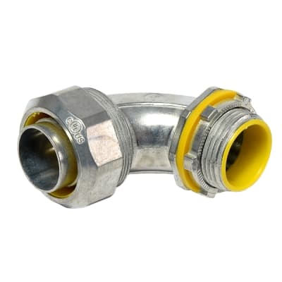 Imagen referencial de la serie: Conector curvo hermético liquid tight ZDC E-F ANK-4124 · 1¨ x90° UL