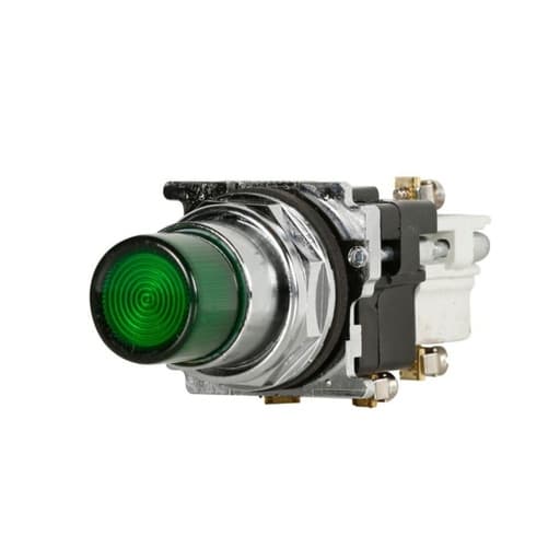 Pulsador luminoso extendido EATON 10250T397LGD2A-1 · verde 30mm 120VAC/VDC 1NA+1NC