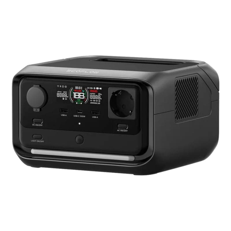 Estación de energía portátil ECOFLOW River 3 Plus · 600W 286Wh EU (ECOFLOW-ESTACION-RIVER-3-PLUS-600W-286WH)